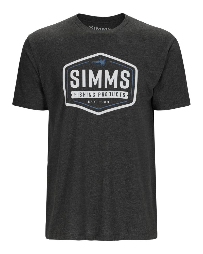 Simms Fiske T-shirt - Charcoal Heather Tilbud!
