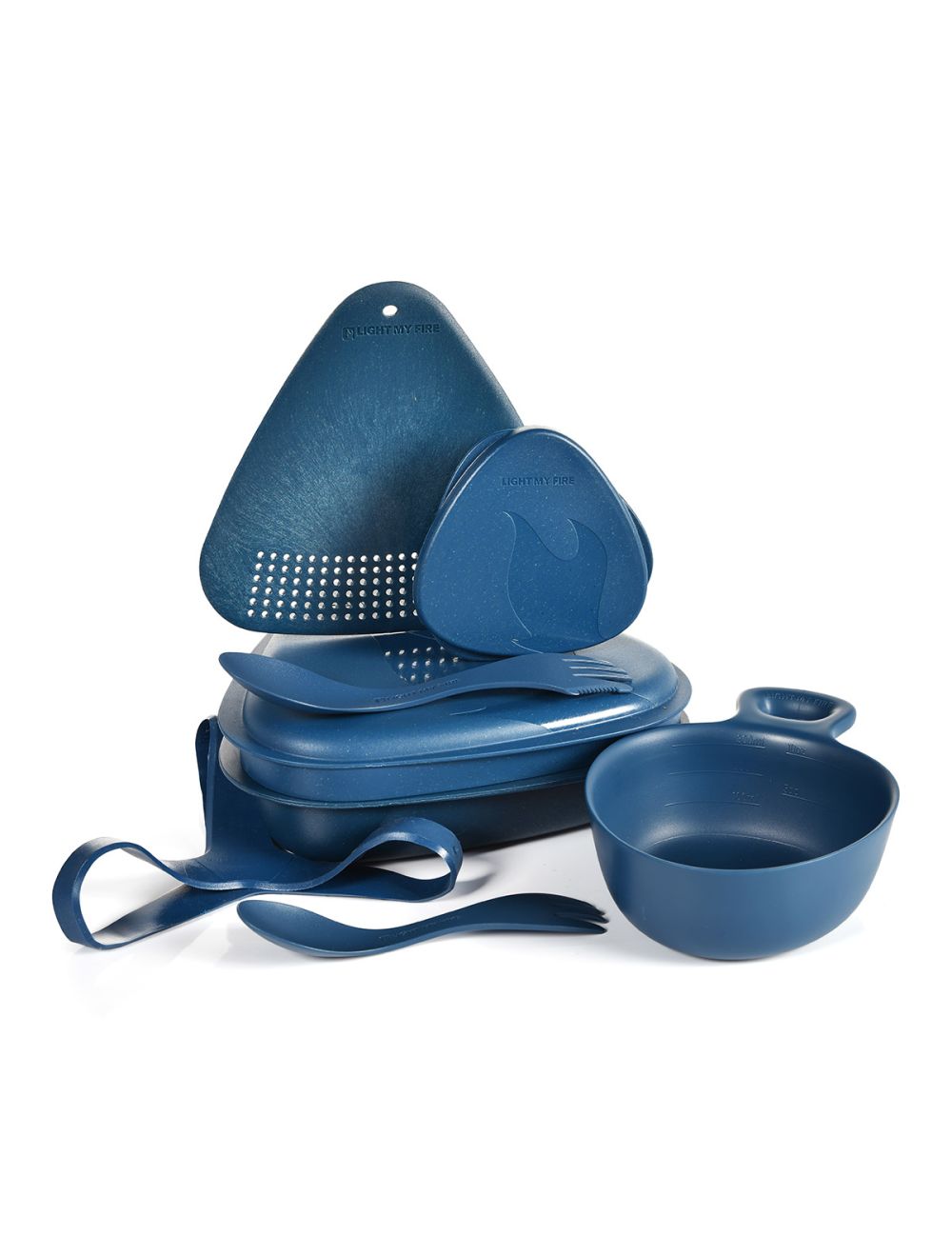 Praktisk spisesæt Light My Fire Bio - Hazy Blue