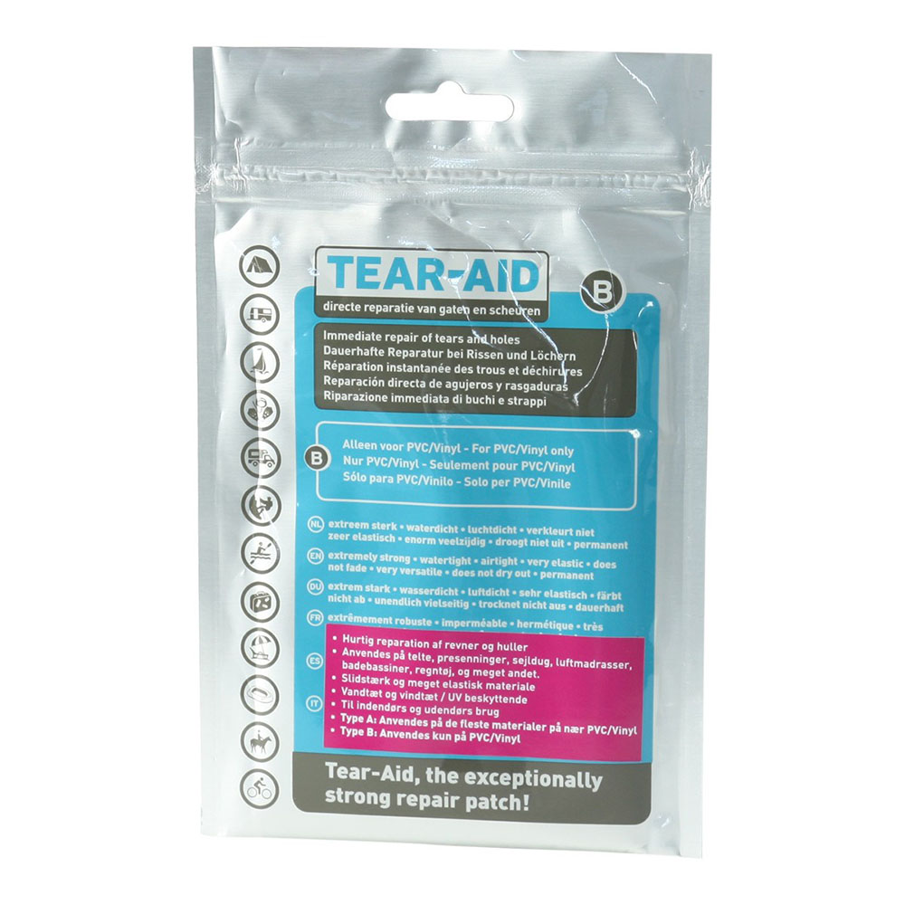 Tear-Aid Gennemsigtig Reparationslap Type