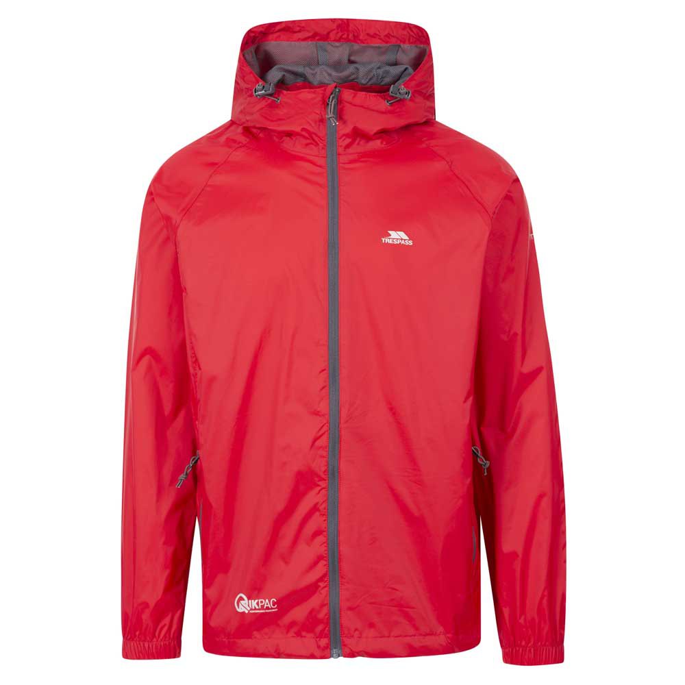Trespass Qikpac Regnjakke i Rød